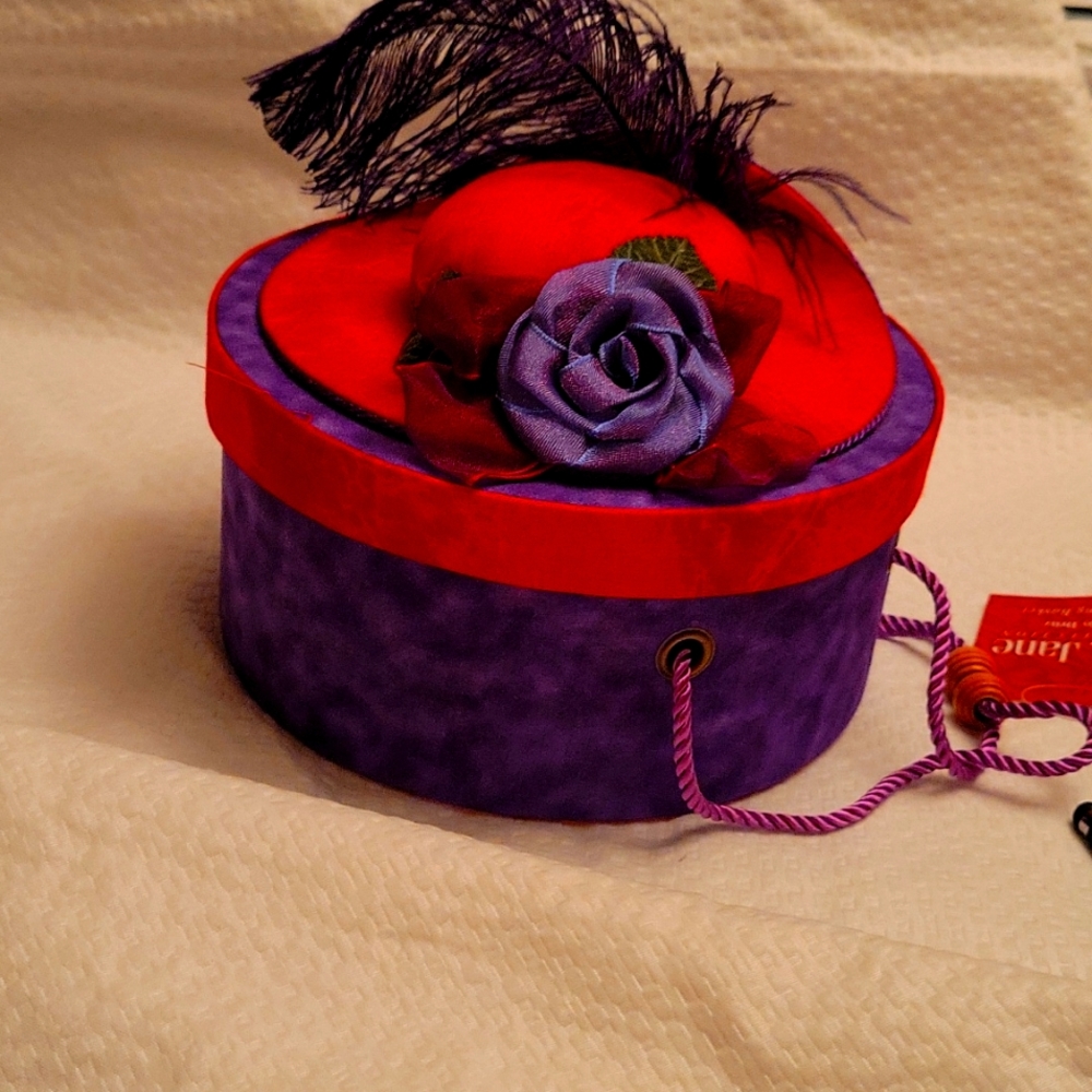 Red and purple sewing box by Dritz